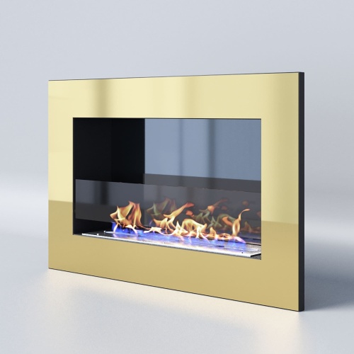 Биокамин "Русский огонь" Барокко 800V встраиваемый (высота 500мм.) с декоративным стеклом (стемалитом)