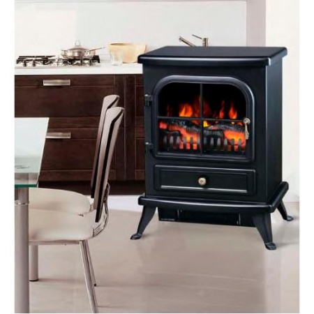 Электрокамин напольный Yorkshire (черный)