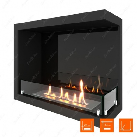 Биокамин угловой SteelHeat Leader 600 правый стекло по цене 26 548 руб.