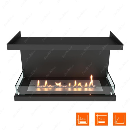 Биокамин фронтальный SteelHeat Leader 800 стекло по цене 33 748 руб.